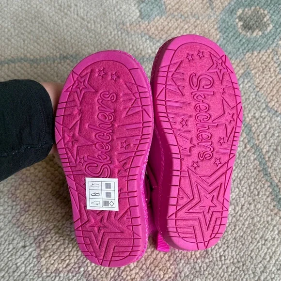 Skechers Kids Pink Heart Boots - Picture 3 of 4
